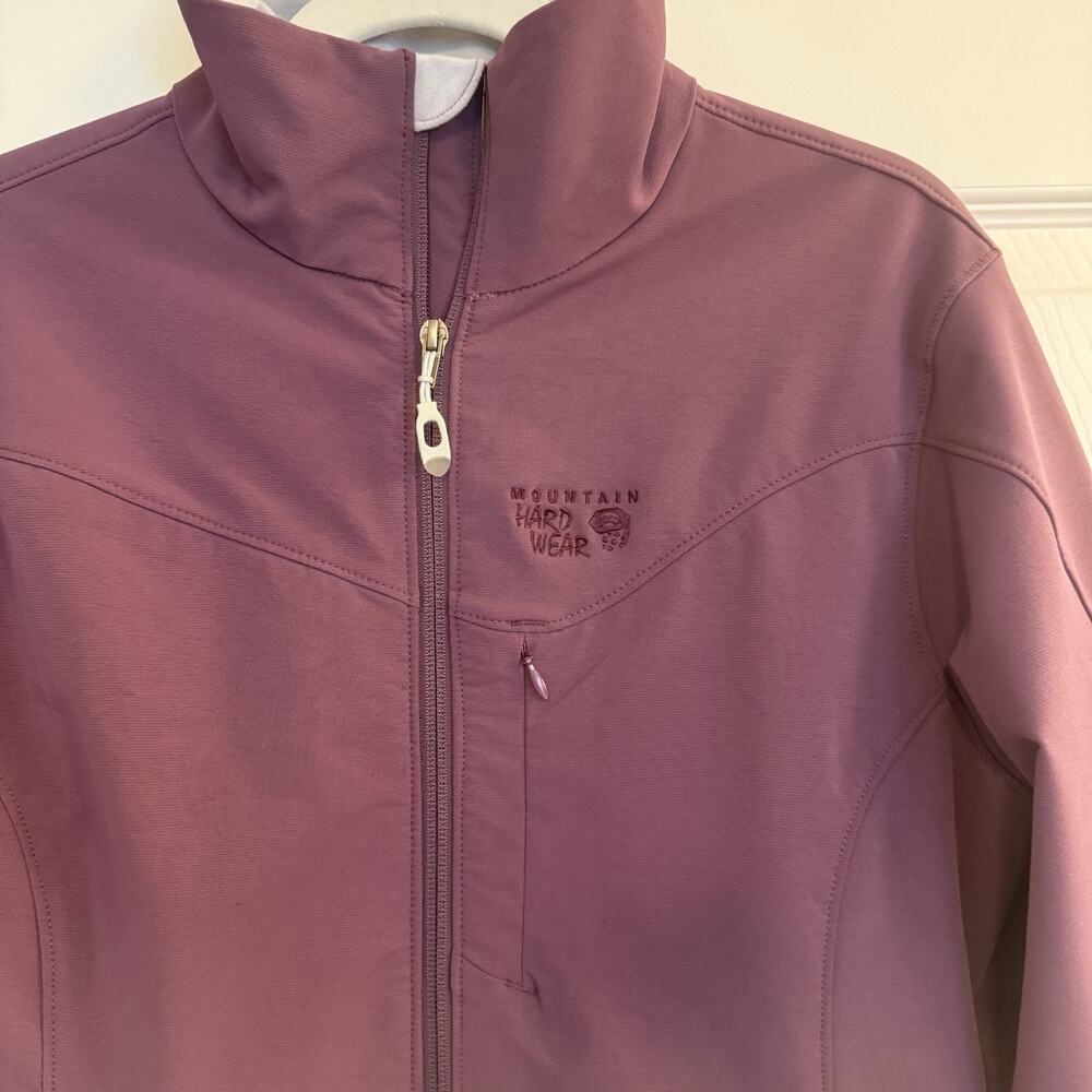 Mountain Hardwear Offwidth Softshell Jacket Women MED Purple Full Zip TufStretch - Picture 3 of 16